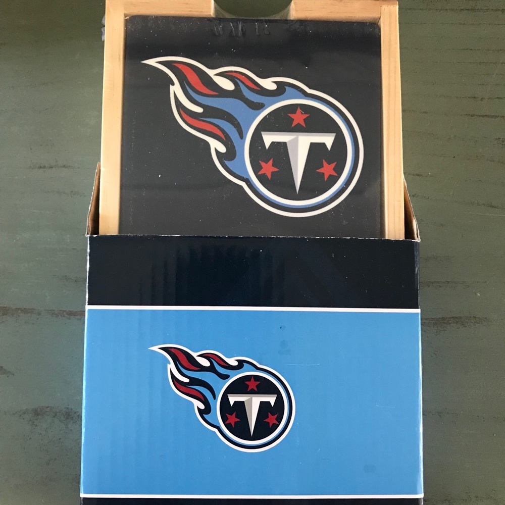 ⭐️TENNESSEE TITANS-Ceramic Coasters Set-4💙NWT/NIB